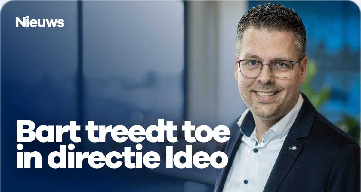 Bart treedt toe in directie Ideo