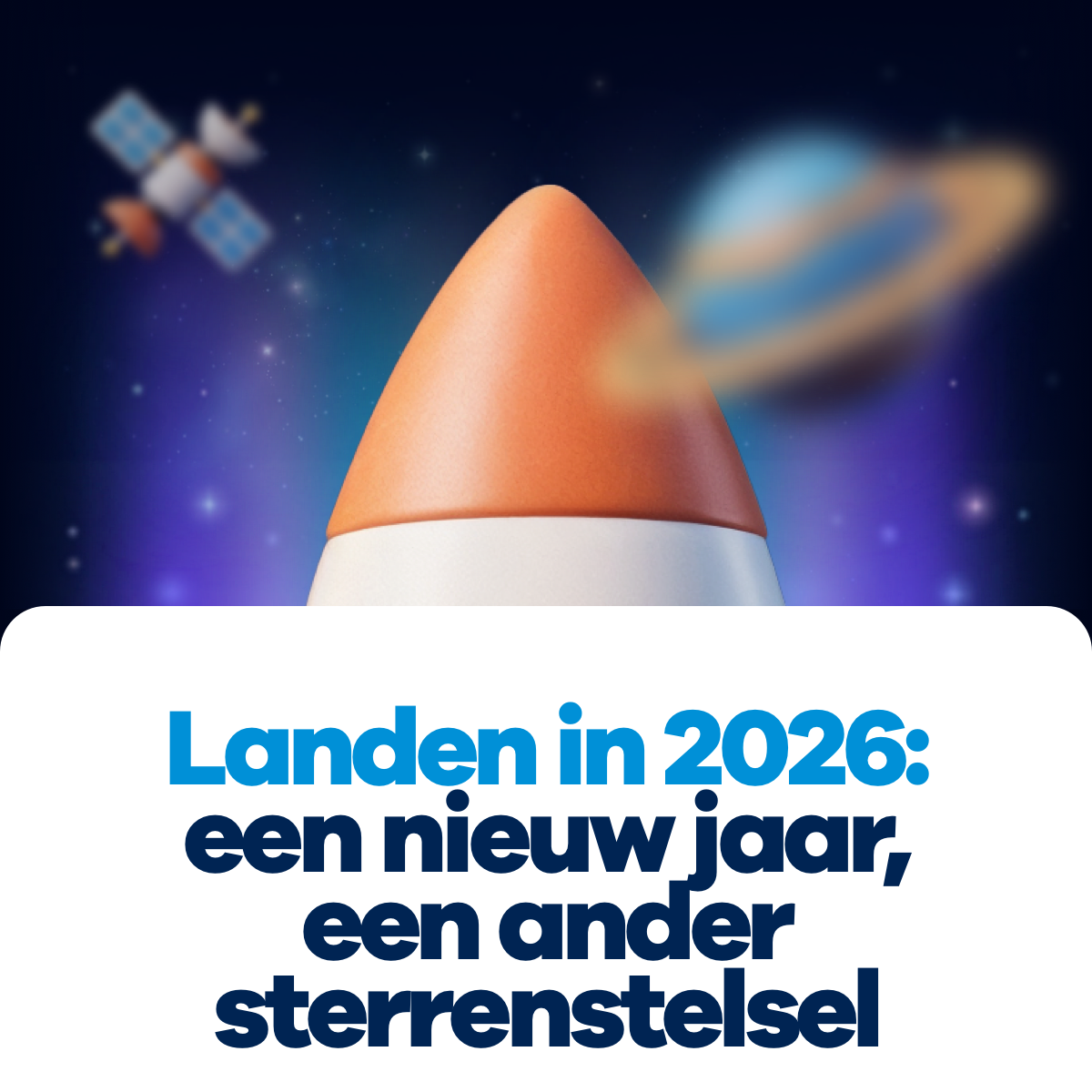 Titel: Landen in 2026 een nieuw jaar, een ander sterrenstelsel