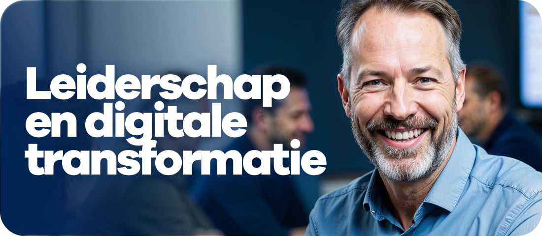 Banner: Leiderschap en digitale transformatie.